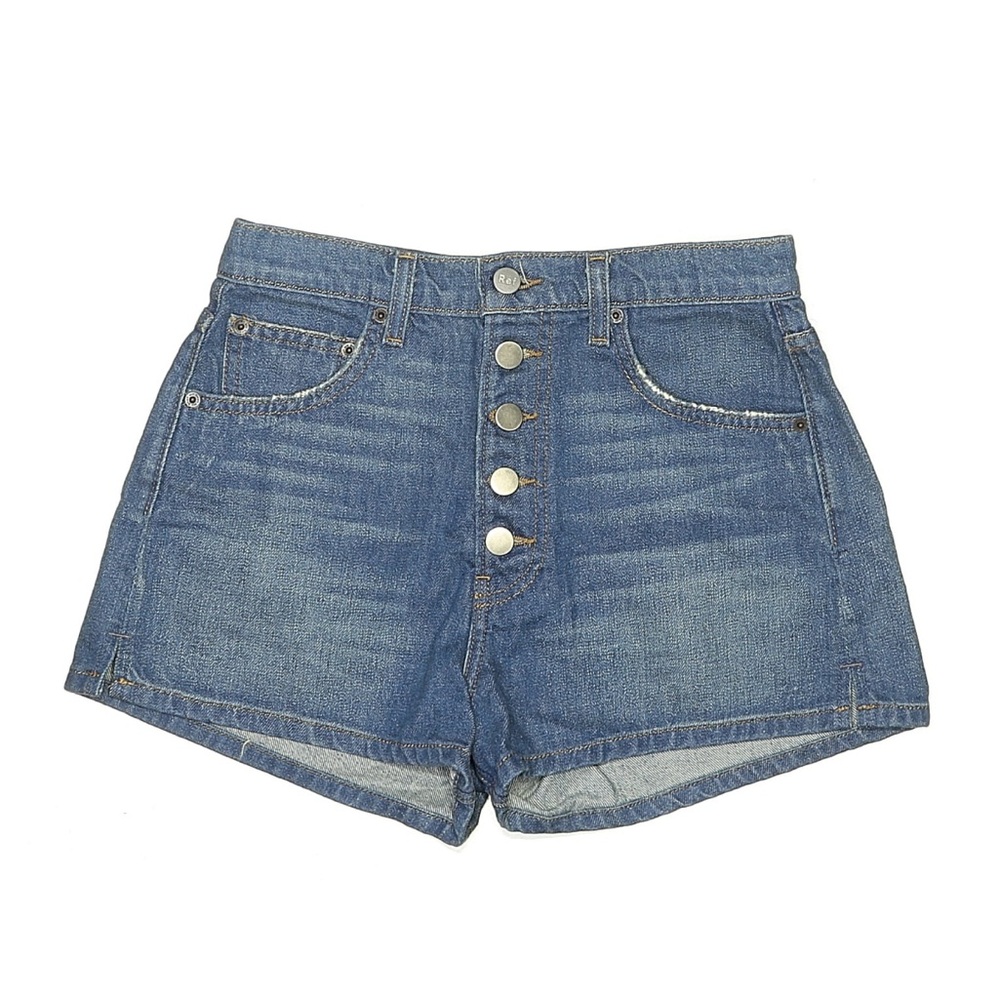 Reformation mini button fly Jean shorts size 26